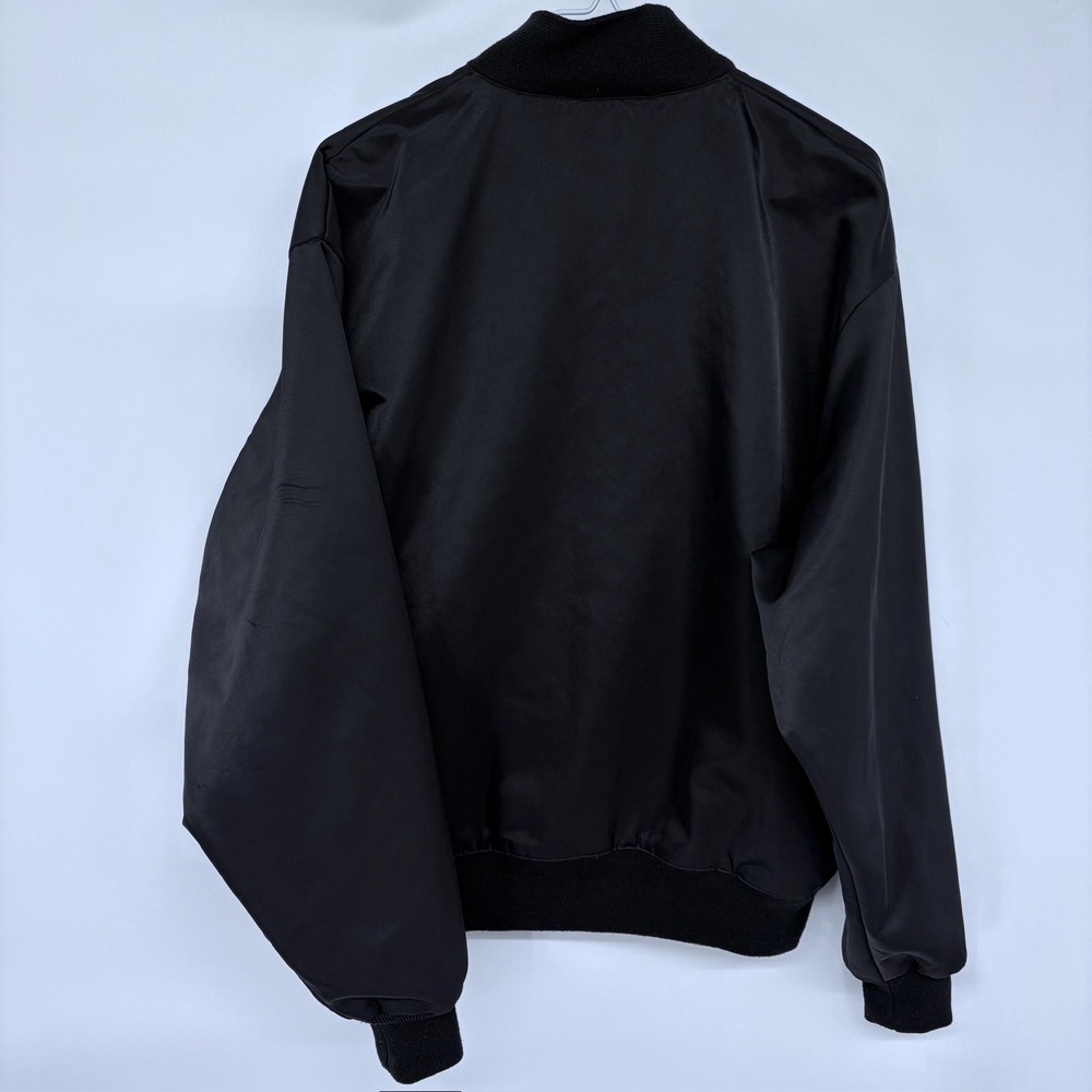 Michael Jordan Flight MVP Wheaties Varsity Jacket Medium Men's Black Satin - Picture 4 of 9